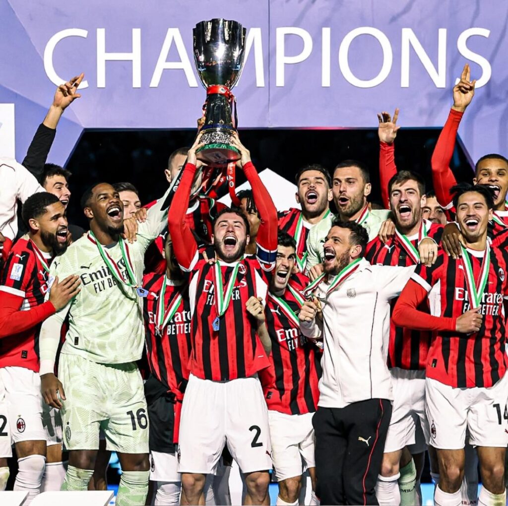 AC Milan Juara Piala Super Italia 2024. (Foto: Jurnal IDN/Instagram AC Milan).