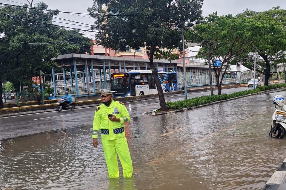 Banjit di Jakarta akibat curah hujan tinggi. (Foto: Jurnal IDN/TMC Polda Metro Jaya).