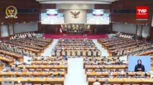 DPR Sidang Paripurna RUU TNI. (Foto; Jurnal IDN/Tangkapan Layar YouTube TV Parlemen).
