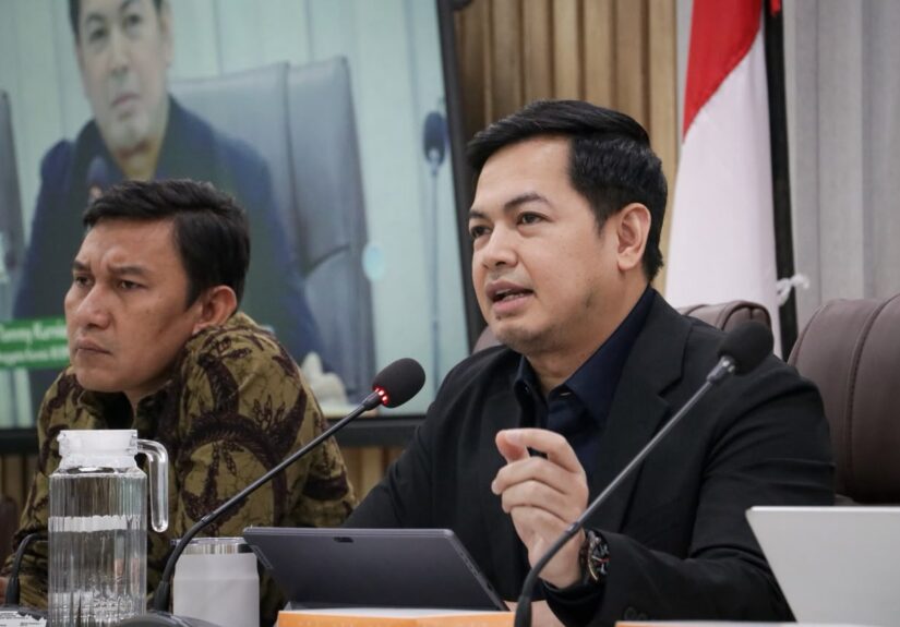 Anggota Komisi XI Tommy Kurniawan dalam diskusi Publik Fraksi PKB DPR bertajuk Rupiah Melemah Ancaman Stabilitas Ekonomi dan Perbankan: Menakar Kesiapan BI dan LPS. (Foto: Jurnas/Ist).