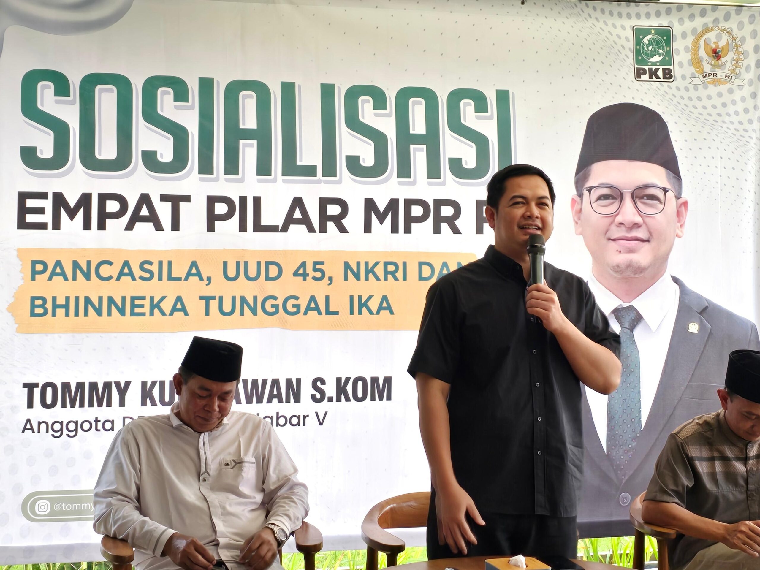 Anggoyta DPR RI Faksi PKB saat sosialisasi empat pilar. (Foto: Jurnal IDN).