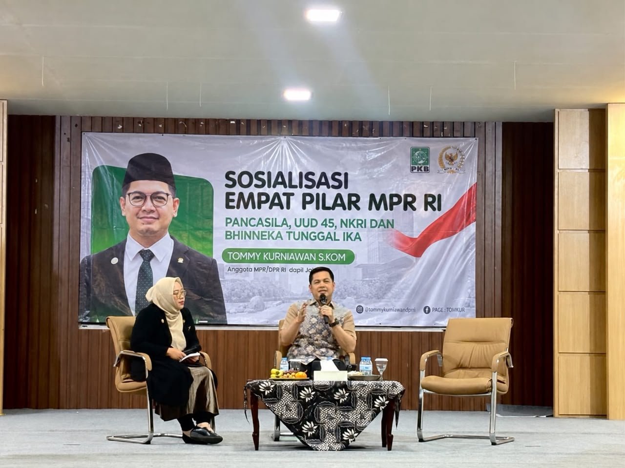 Anggota DPR RI Tommy Kurniawan laksanakan sosialisasi empat pilar kebangsaan. (Foto: Jurnal IDN).